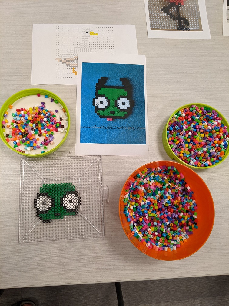 Project Perler Gallery (May 2024) Huntley Area Public Library